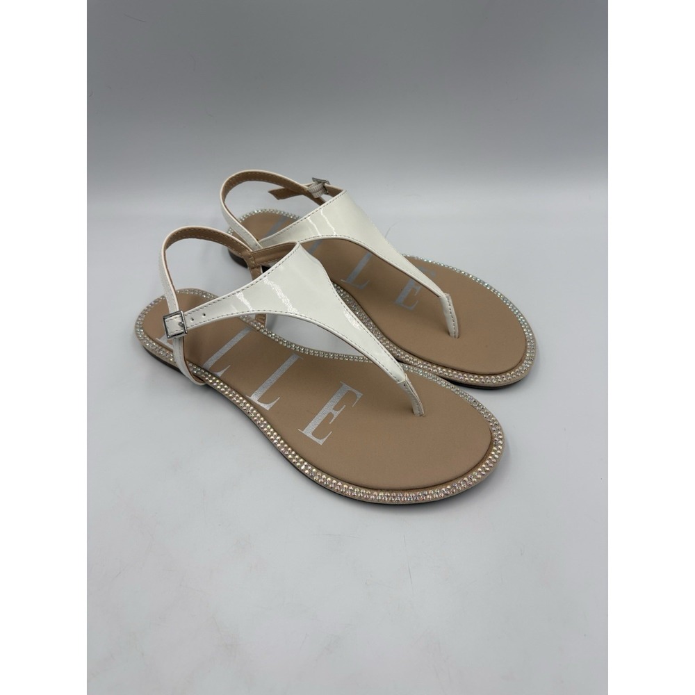 Elle Sandals El Collette White Women's US Size 6 M
